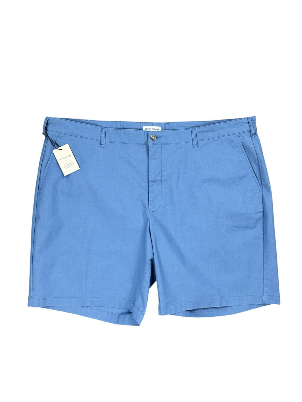 Peter Millar Crown Comfort Classic Fit Chino Shorts Blue Freesia NWT — Size 44